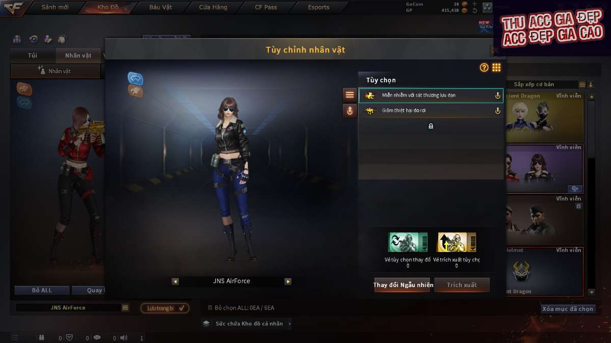 shop acc cf uy tin gia re